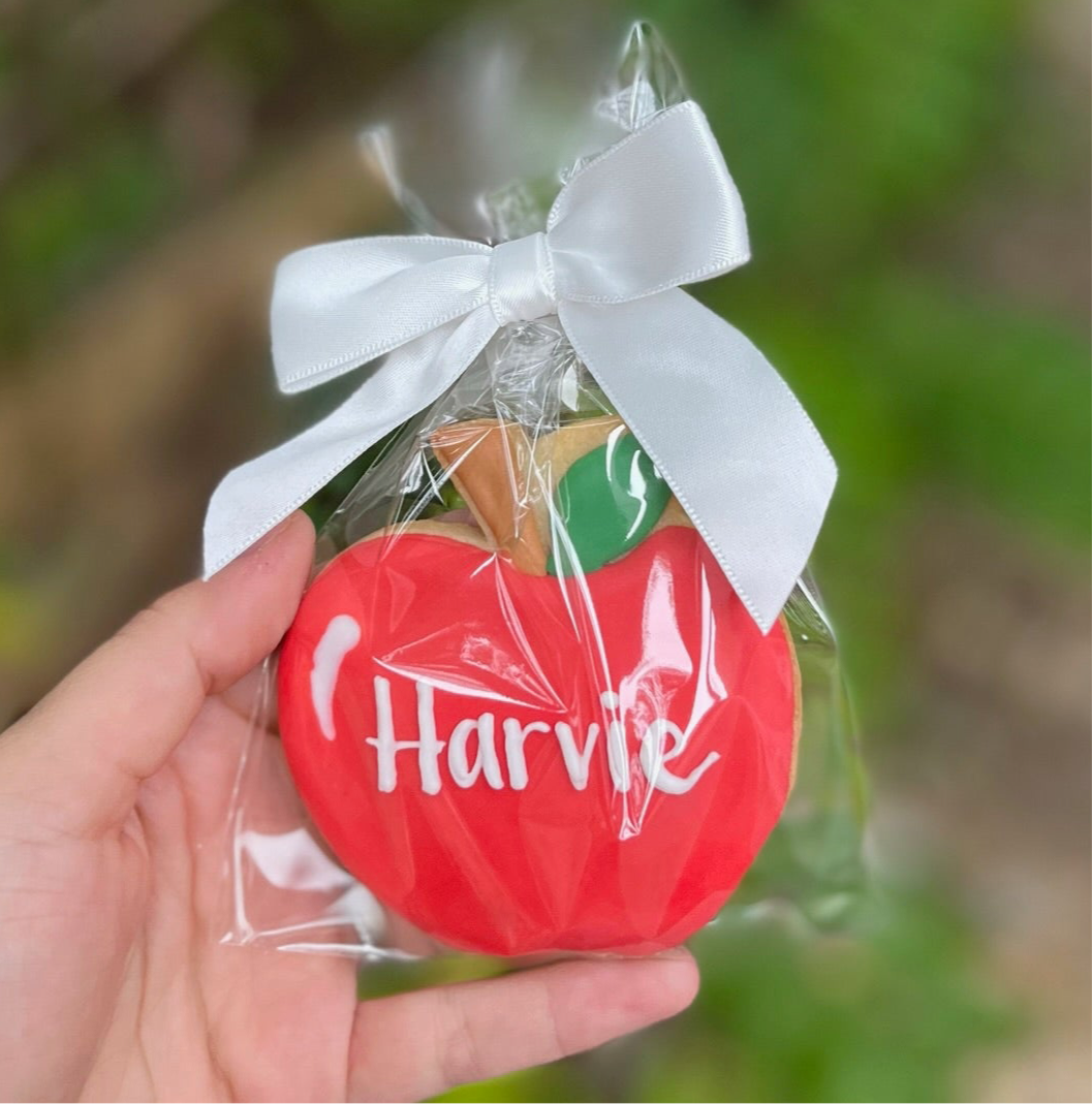 Personalized Apple Sugar Cookies