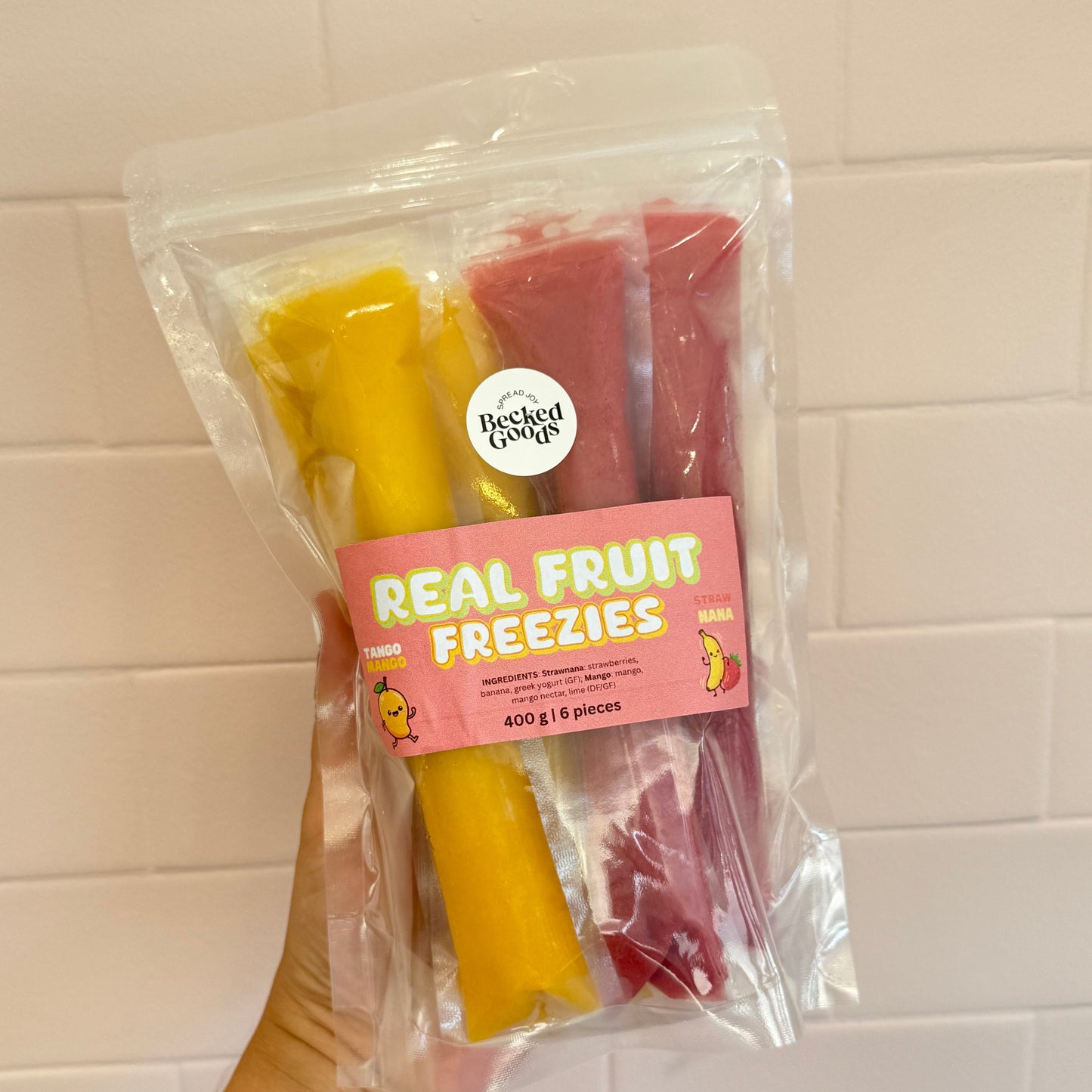 Real Fruit Freezies 6 pack
