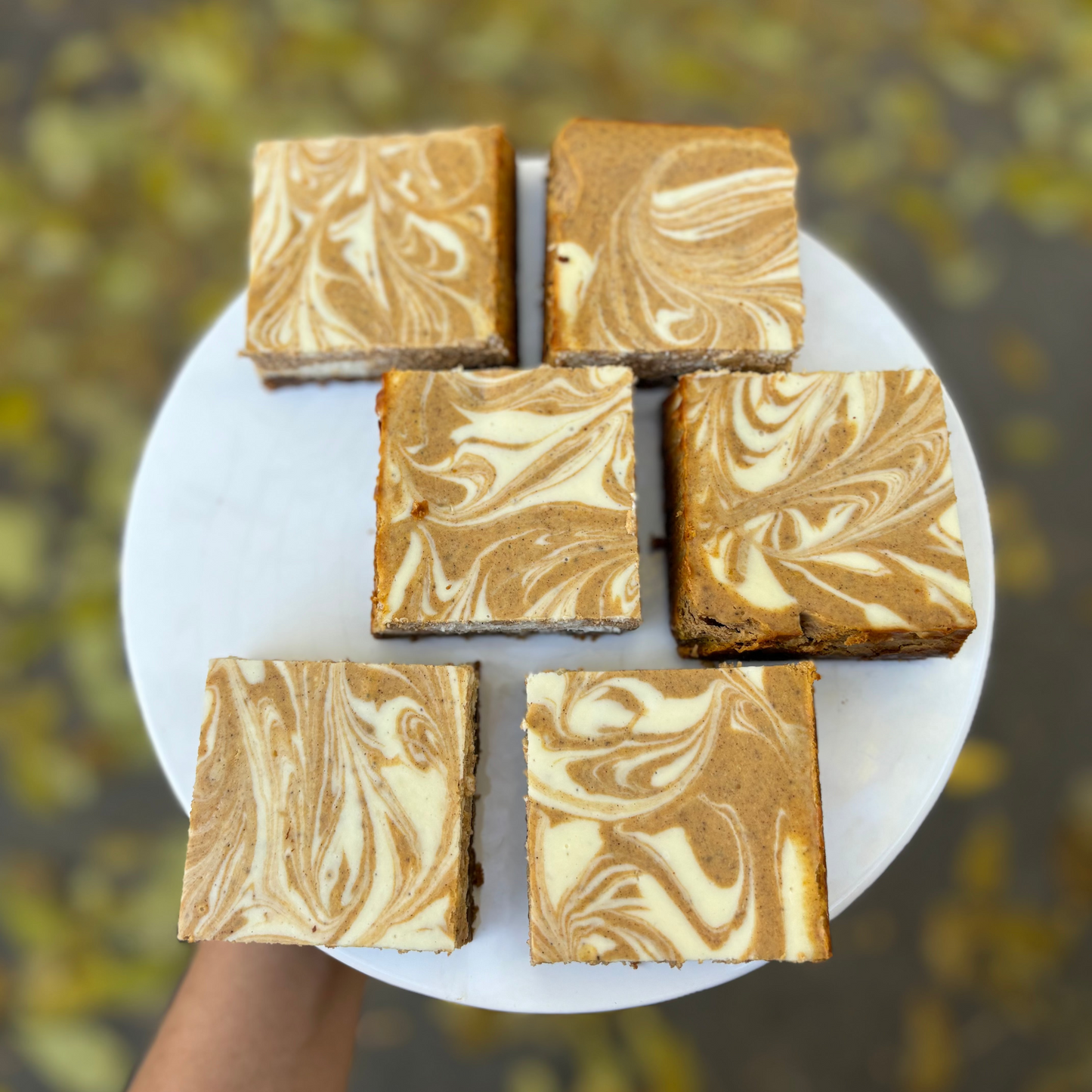 Pumpkin Cheesecake Swirl Bar