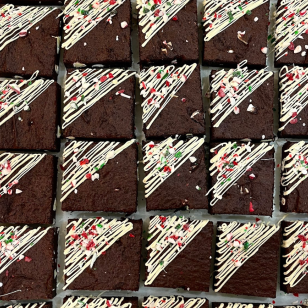 Peppermint Fudge Brownies