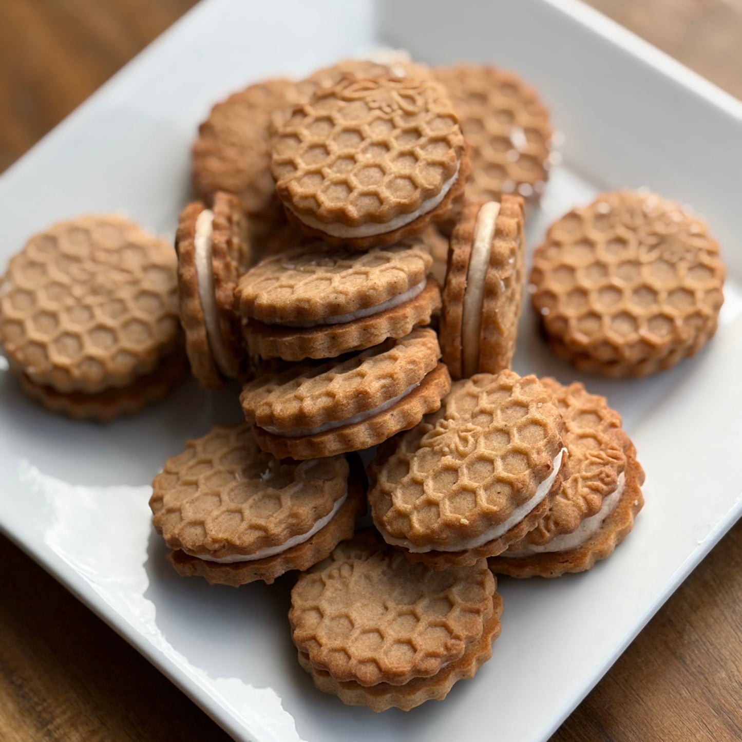 Honey Cake Sandwich Cookies