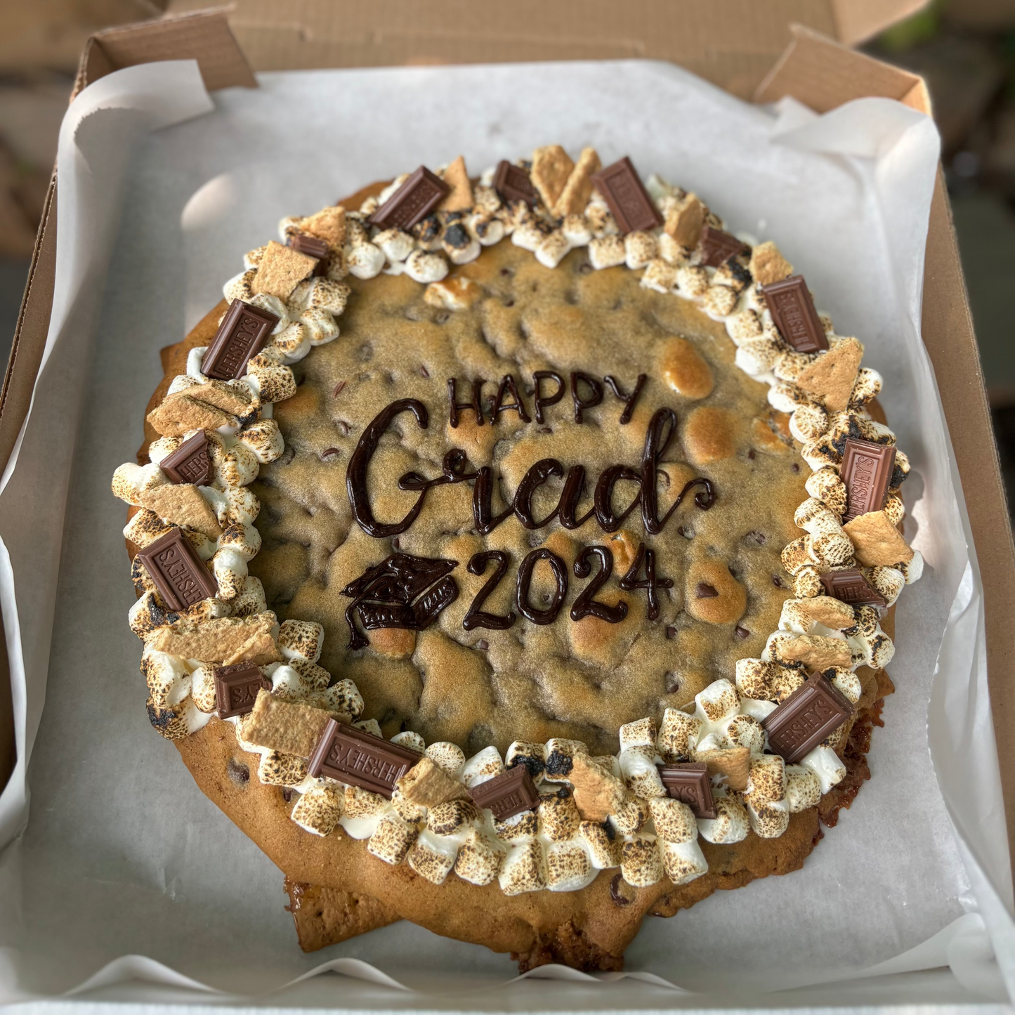 S'mores Cookie Cake