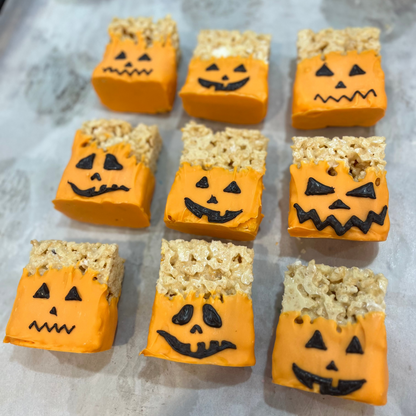 Spooky Rice Krispie Squares
