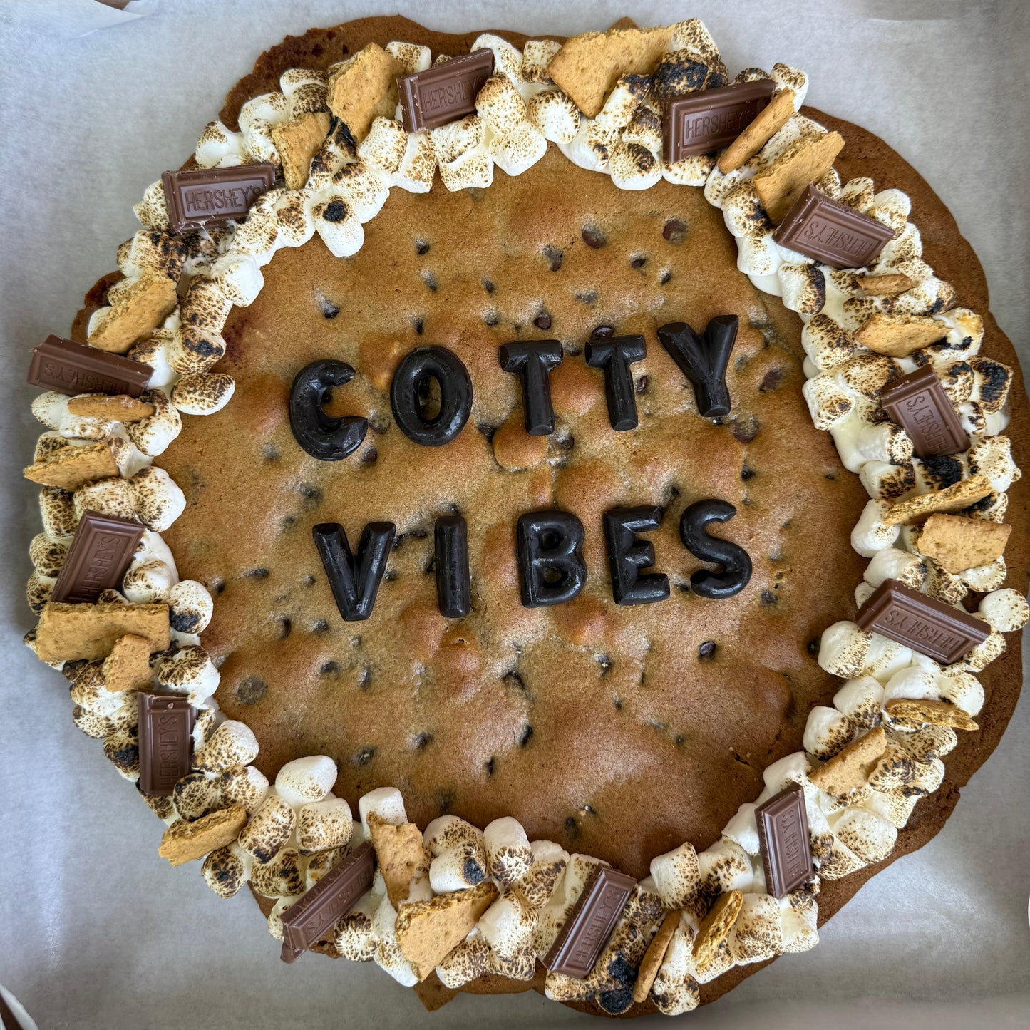 S'mores Cookie Cake