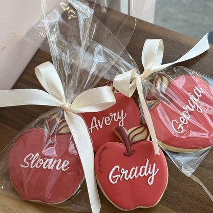Personalized Apple Sugar Cookies