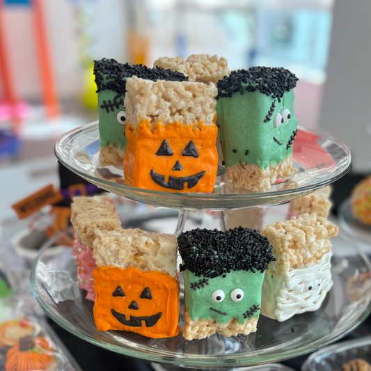 Spooky Rice Krispie Squares
