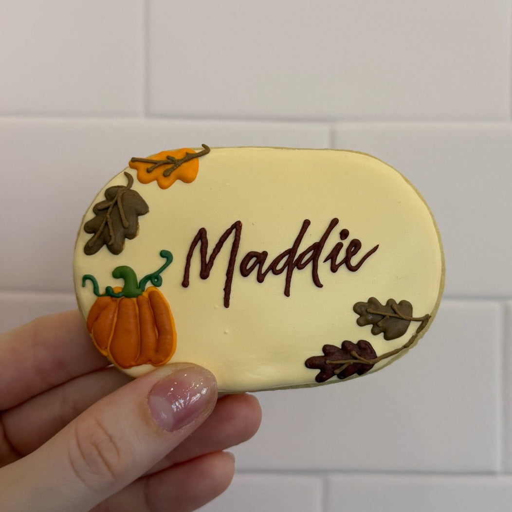 Personalized Thanksgiving Sugar Cookies