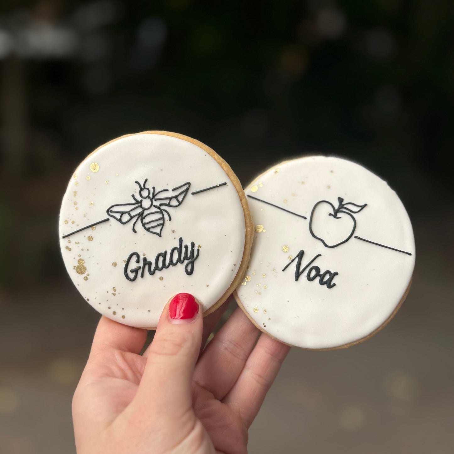 Personalized Place Card Sugar Cookies