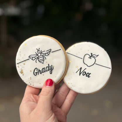 Personalized Place Card Sugar Cookies
