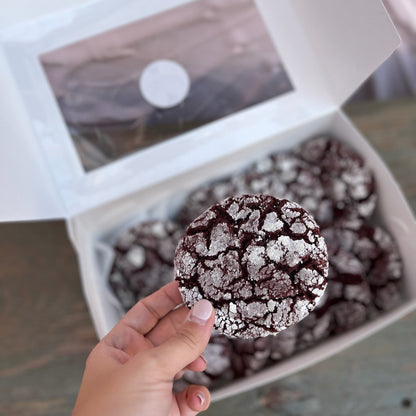 Red Velvet Crinkle Cookies