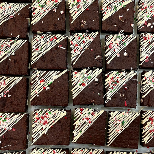 Peppermint Fudge Brownies