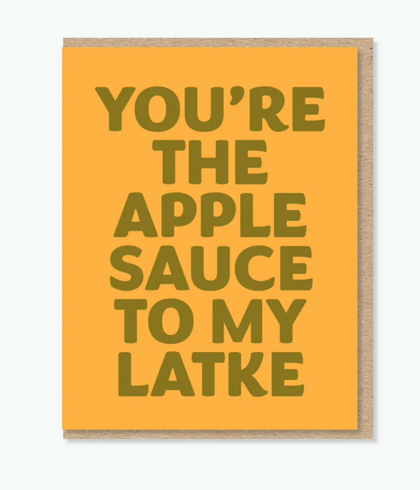 Apple Sauce and Latke Card