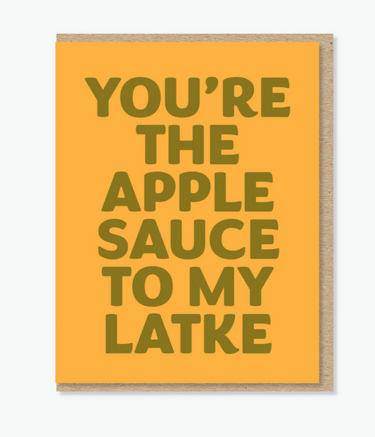 Apple Sauce and Latke Card